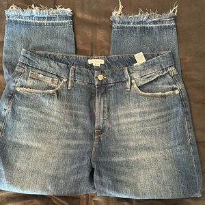 Good American frayed straight Jean